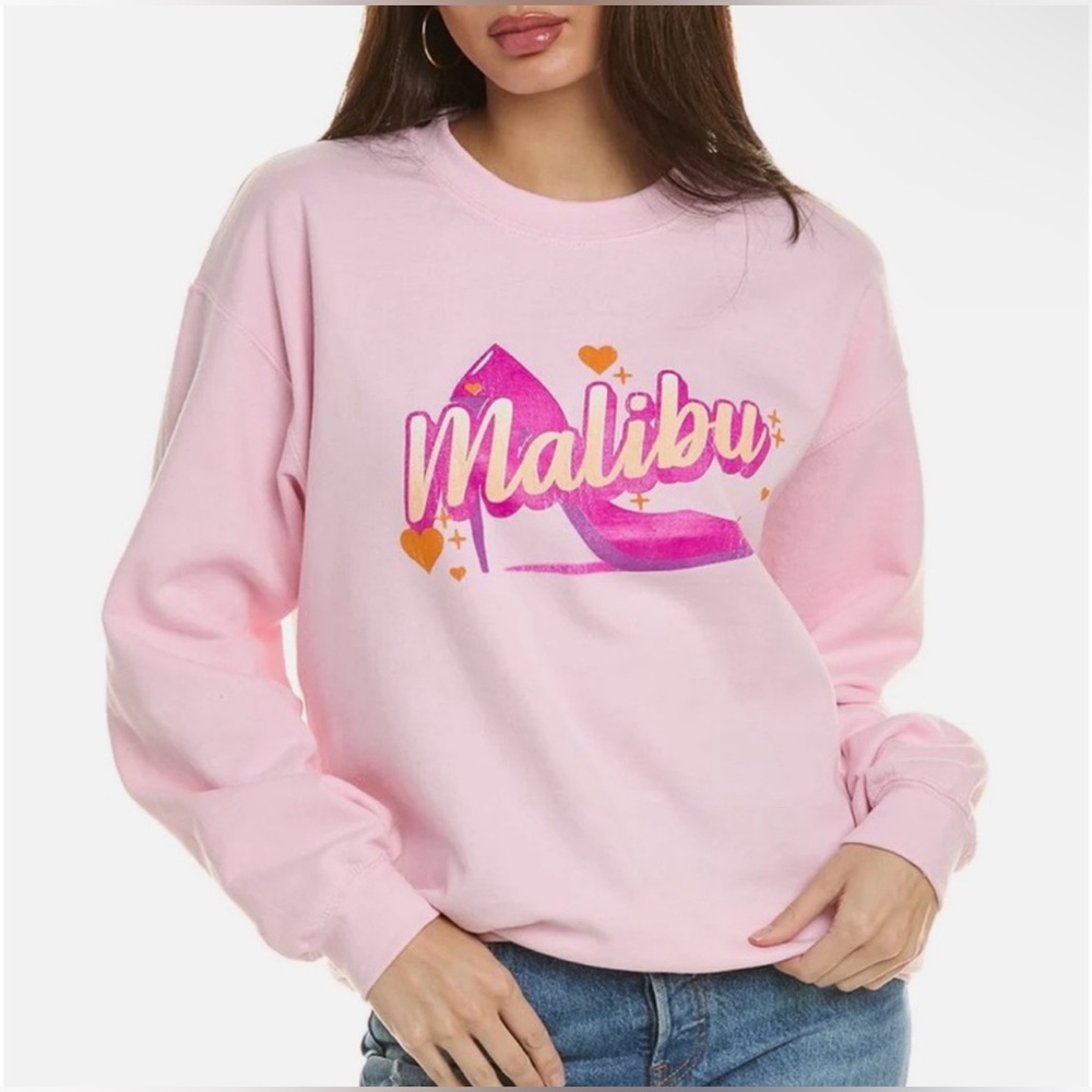 PRINCE  PETER Pink Malibu Graphic Sweatshirt.